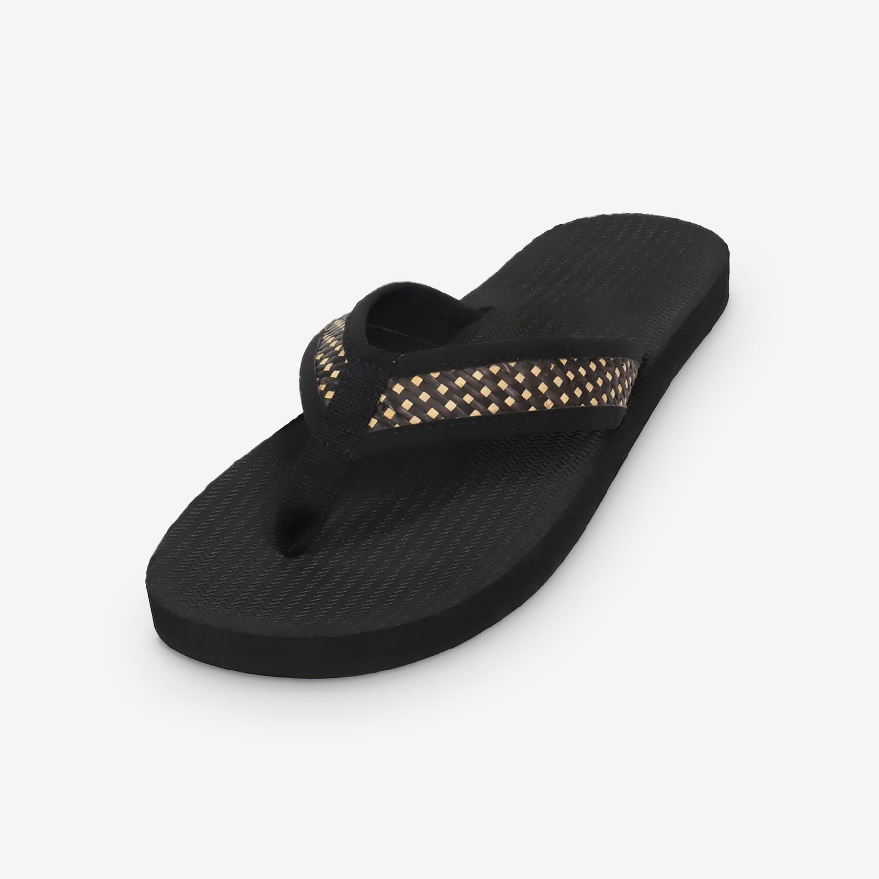 Women's Handep Flip Flops Black Batit Dark
