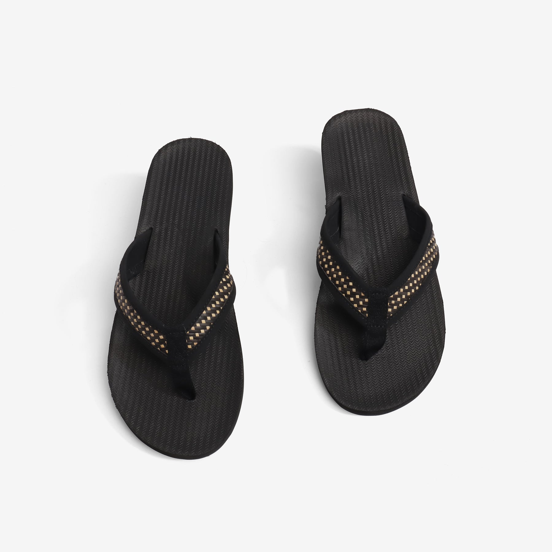 Women's Handep Flip Flops Black Batit Dark
