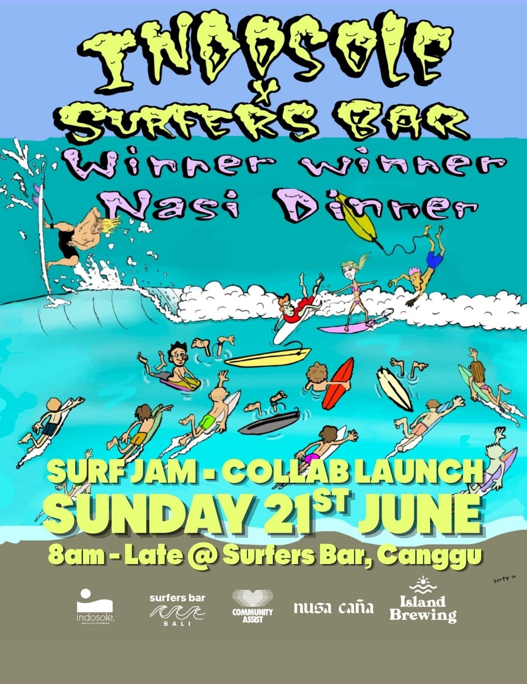 INDOSOLE X SURFER’S BAR - SURF JAM!