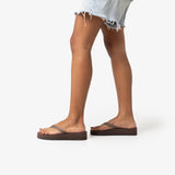 Women's Easy Living Platform Flip Flops Soil