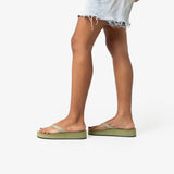 Women's Easy Living Platform Flip Flops Matcha