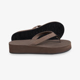 Women's Easy Living Platform Flip Flops Soil