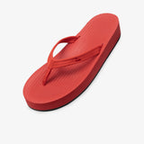 Women's Easy Living Platform Flip Flops Chili