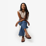 Women's Easy Living Platform Flip Flops Soil