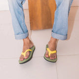 Men's ESSNTLS Flip Flops Olive & Honey