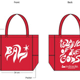 Tote Bag - Bali Island Of the Gods / Red