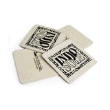 Square Coaster - Warped Vision / Sea Salt