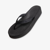 Women's Easy Living Platform Flip Flops Black