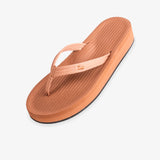 Women's Easy Living Platform Flip Flops Rust