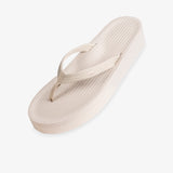 Women's Easy Living Sneaker Sole Platform Flip Flops Sea Salt