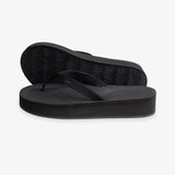 Women's Easy Living Platform Flip Flops Black