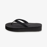 Women's Easy Living Platform Flip Flops Black