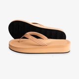 Women's Easy Living Platform Flip Flops Soil Light