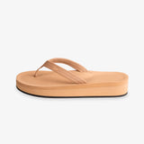 Women's Easy Living Platform Flip Flops Soil Light