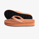 Women's Easy Living Platform Flip Flops Rust