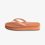 Women's Easy Living Platform Flip Flops Rust