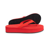 Women's Easy Living Platform Flip Flops Chili