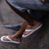 Men's Sneaker Sole Flip Flops Sea Salt