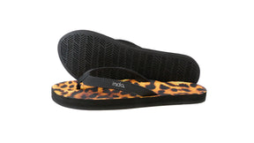 Women's Flip Flops Zodiac - Leopard/Black