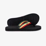 Men's Easy Living Flip Flops Black Rasta