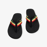 Men's Easy Living Flip Flops Black Rasta