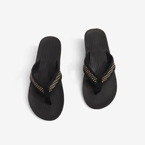 Women's Handep Flip Flops Black Batit Dark