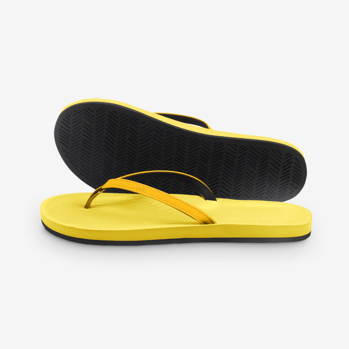 Women's Flip Flops - Honey/Mustard