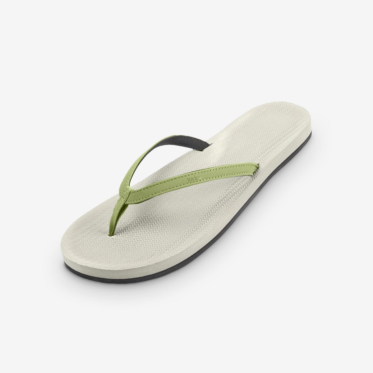 Women's Flip Flops - Sea Salt/Olive