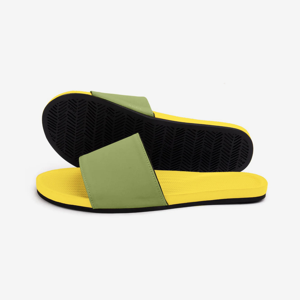 Women's Slides - Honey/Olive