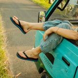 Women's Easy Living Sunchaser Flip Flops Sky/Black - Limited Edition
