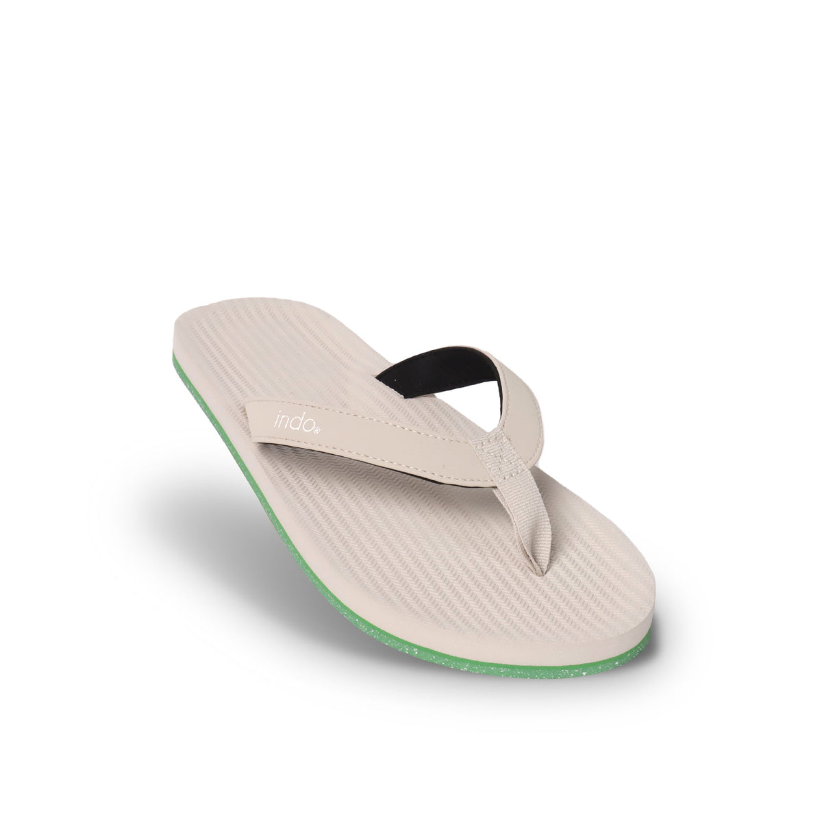 Men's Flip Flops Sneaker Sole - Sea Salt/Lime Sole