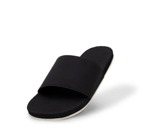 Women's Slides Sneaker Sole - Black/Sea Salt Sole