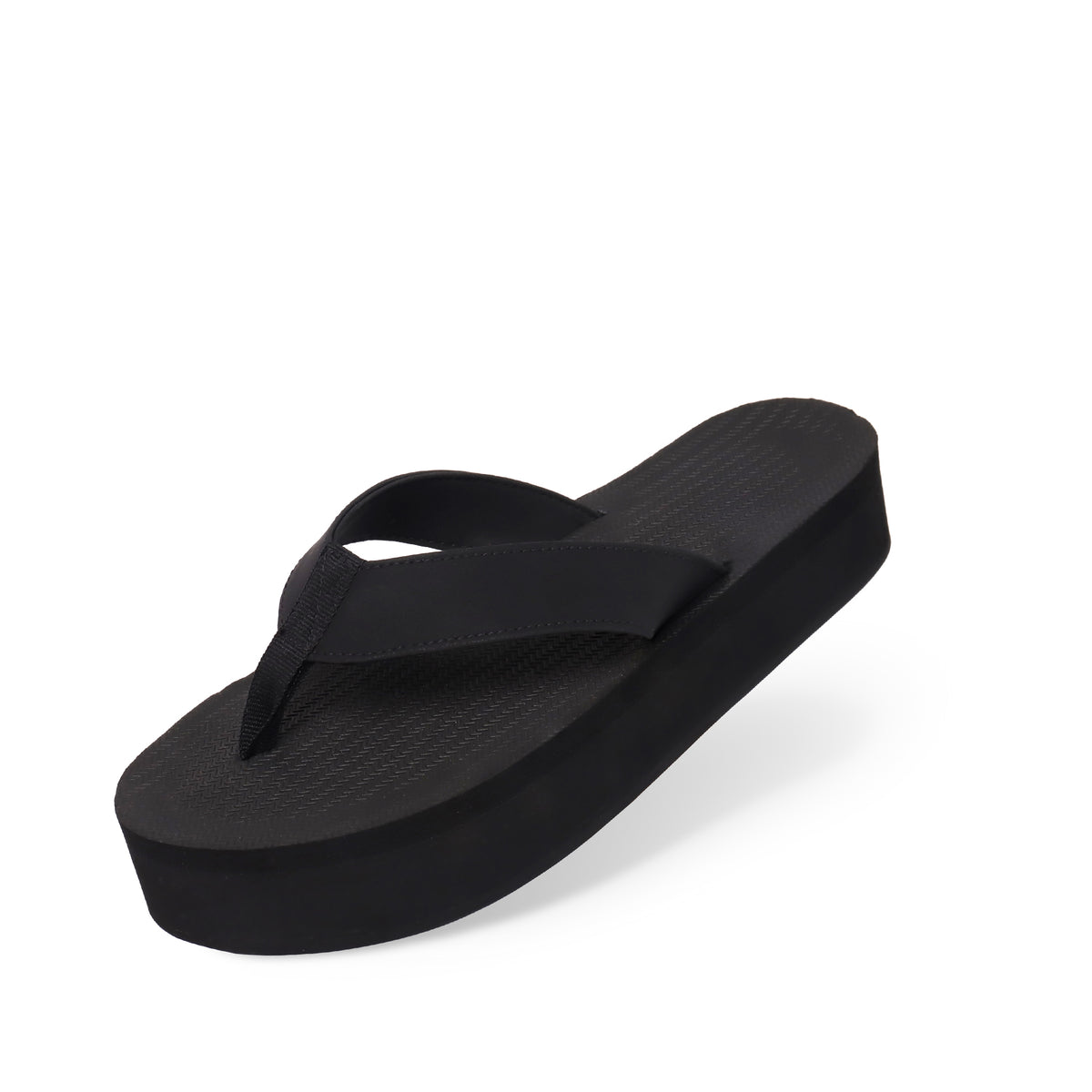 Black flip flops ladies discount